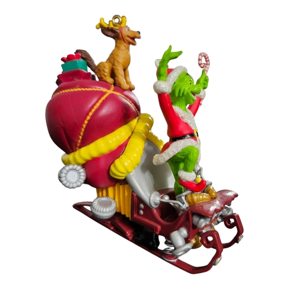 Vintage 2000s Carlton Cards Heirloom Collection Ornament "The Grinch" Dr. Seuss - Picture 3 of 11